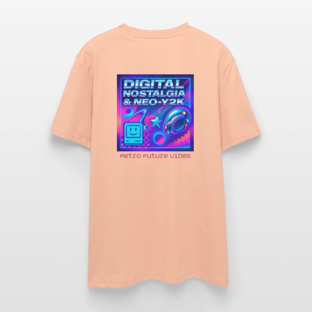 Organic T-Shirt - Digital Nostalgia - peach