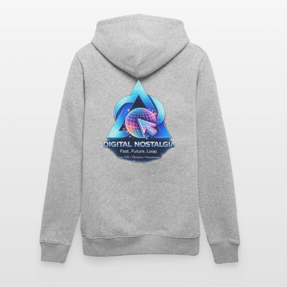 Organic Hoody - Eternal Quantum Era - heather grey