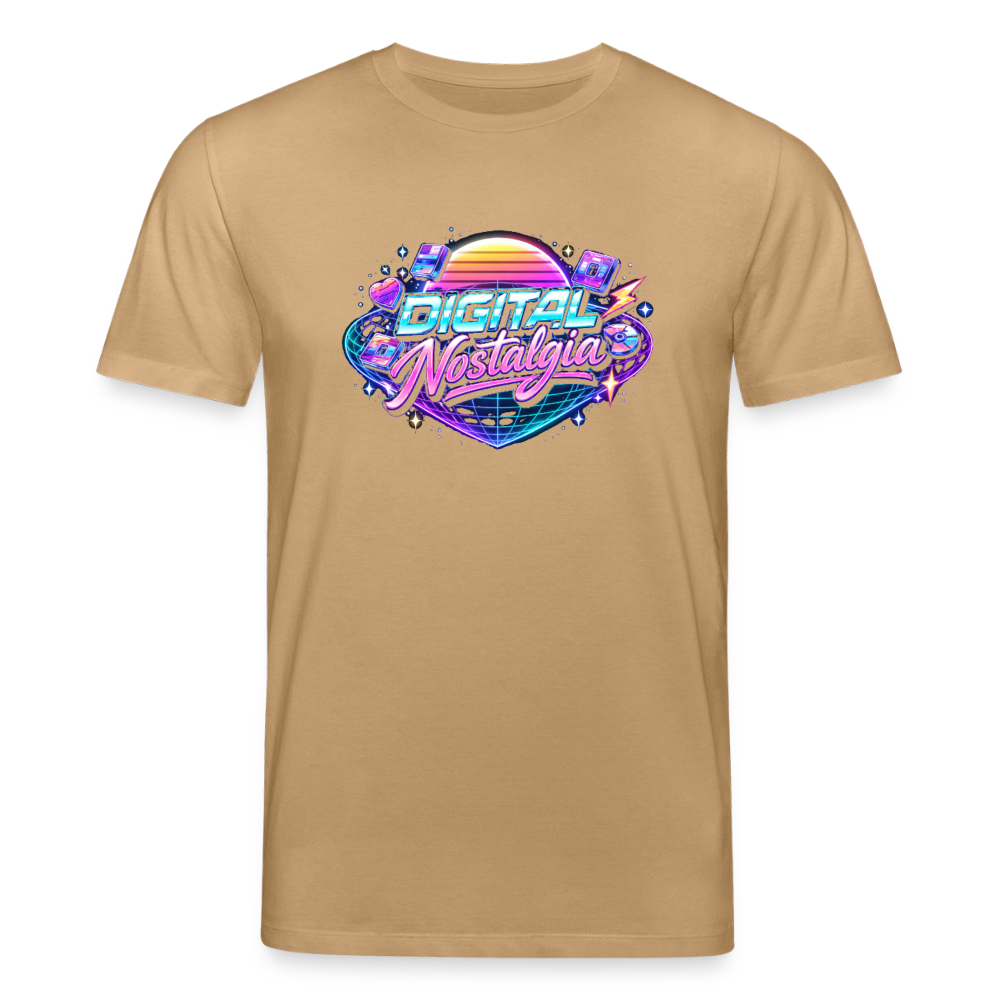 Organic T-Shirt - Retro Future Wave - caramel 