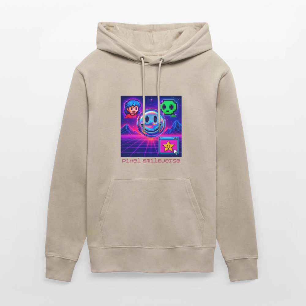 Organic Hoody - Retro Arcade Dream - beige