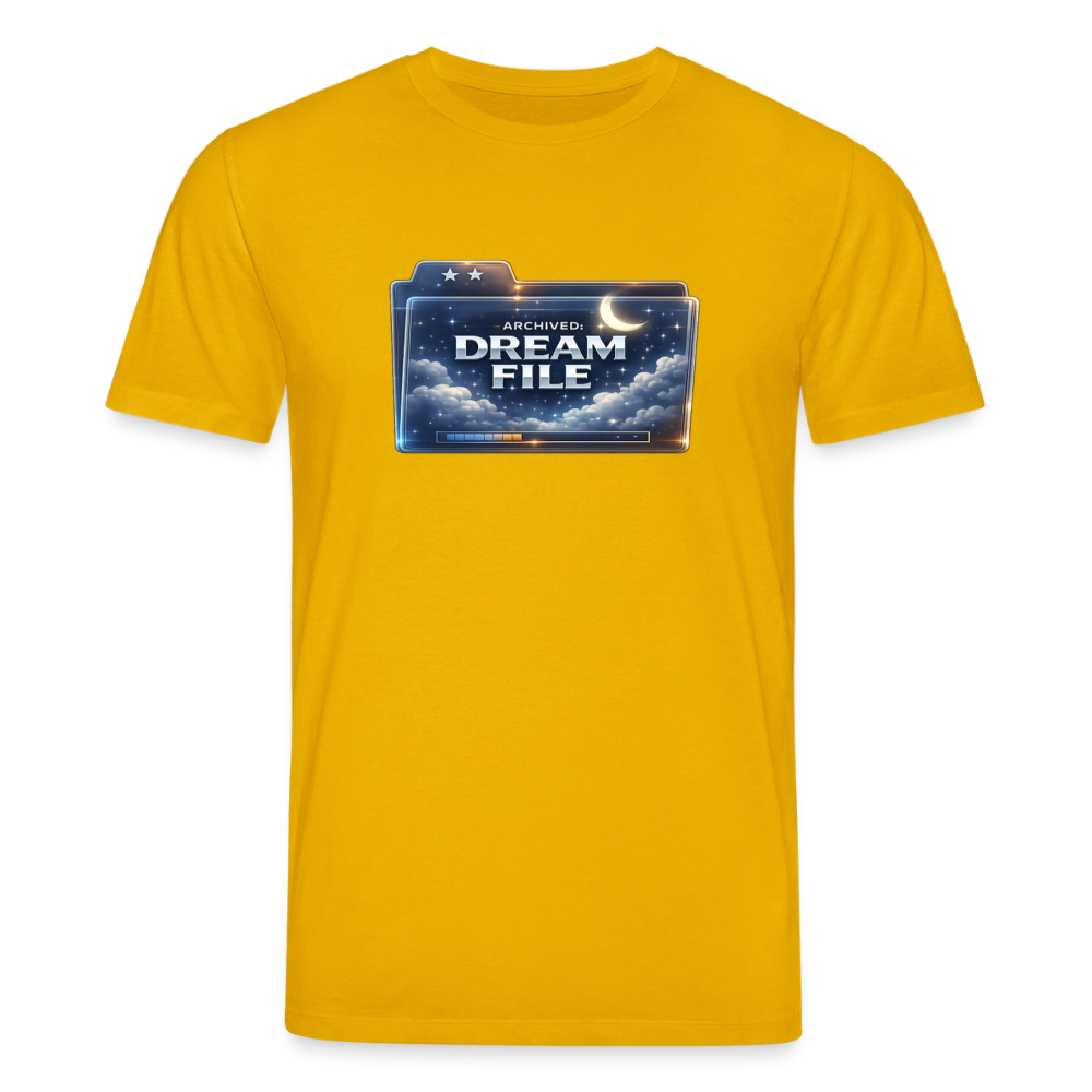 Organic T-Shirt - Archived Dream File - spectra yellow