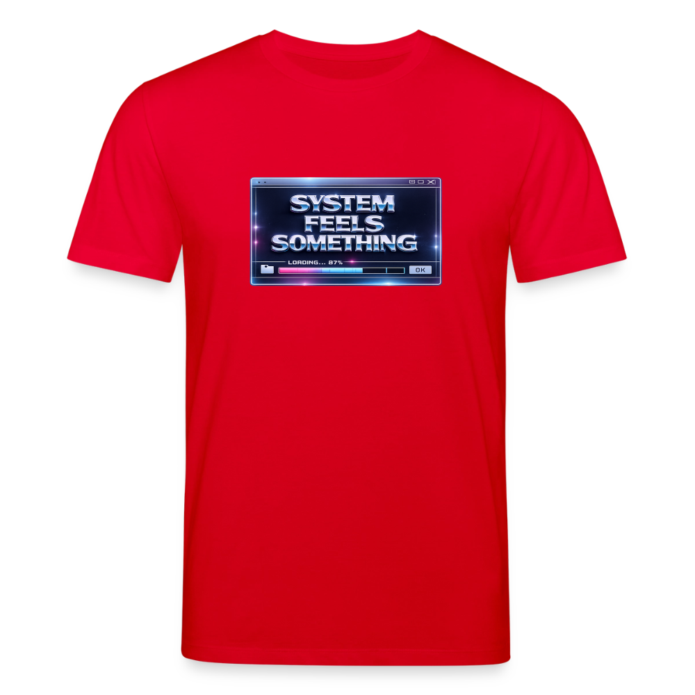Organic T-Shirt - Sentience Loading Now - red