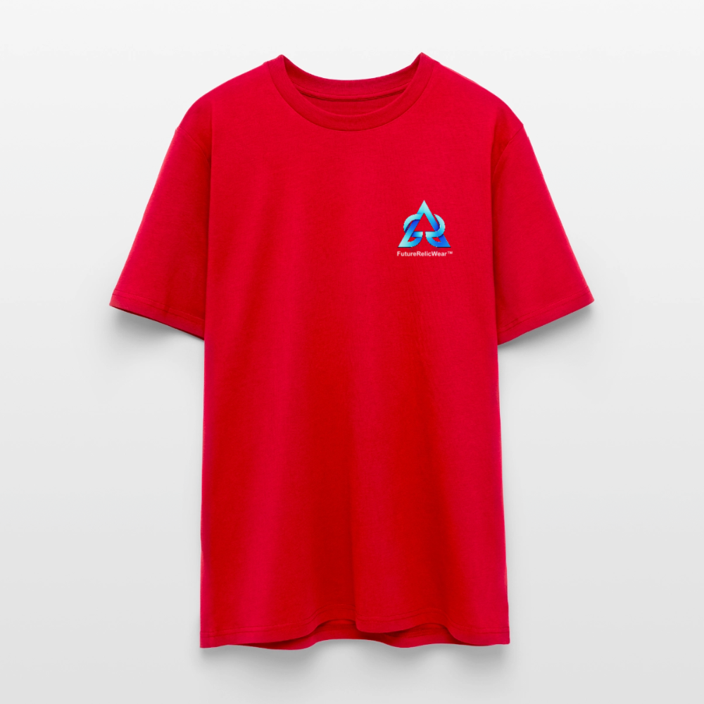 Organic T-Shirt - Neon Geometrics - red