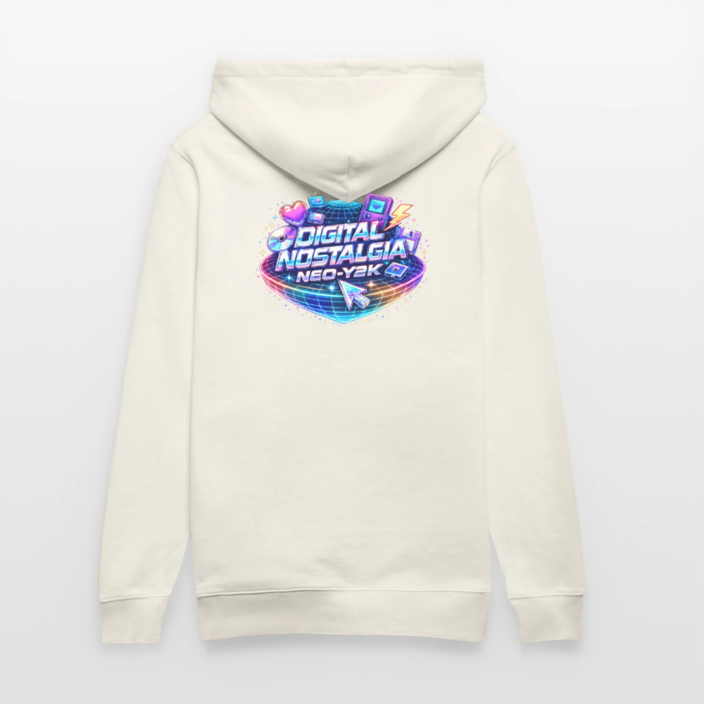 Organic Hoody - Neo Y2K Revival - natural white
