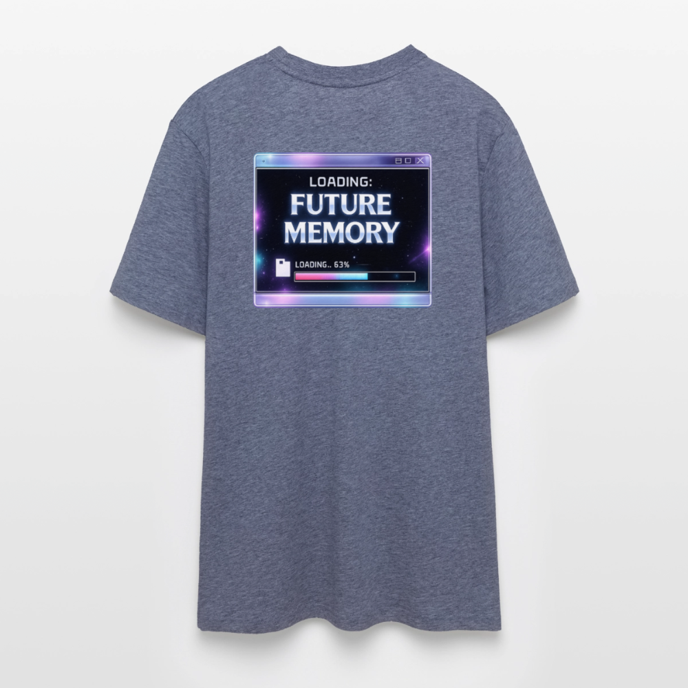 Organic T-Shirt - Future Memory - dark heather blue