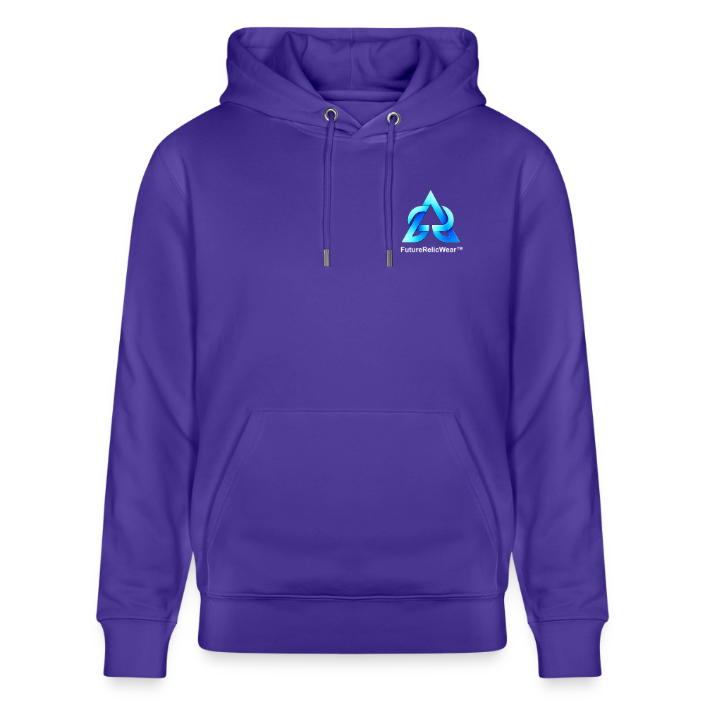 Organic Hoody - Retro Desktop - purple love 