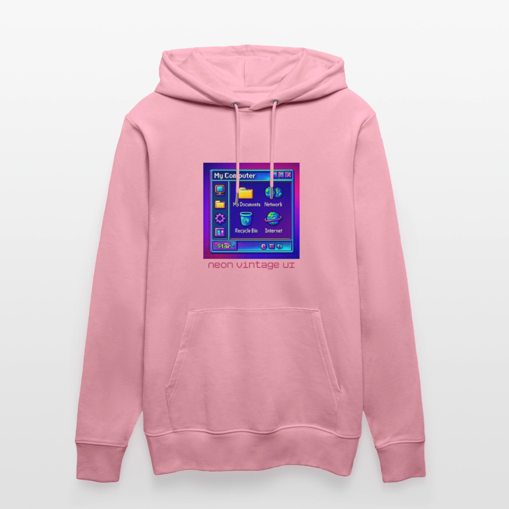 Organic Hoody - Retro Desktop - lilac dream