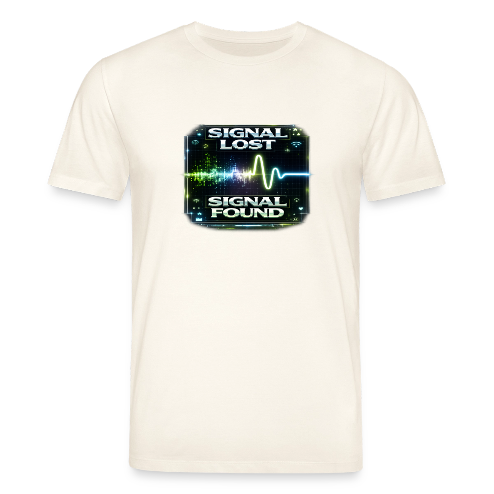 Organic T-Shirt - Signal Restored - natural white