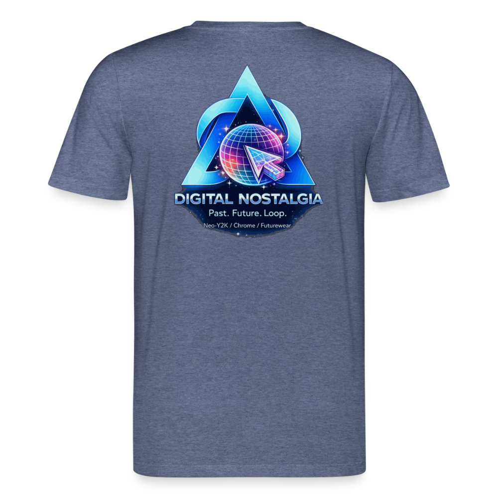 Organic T-Shirt - Eternal Quantum Era - dark heather blue