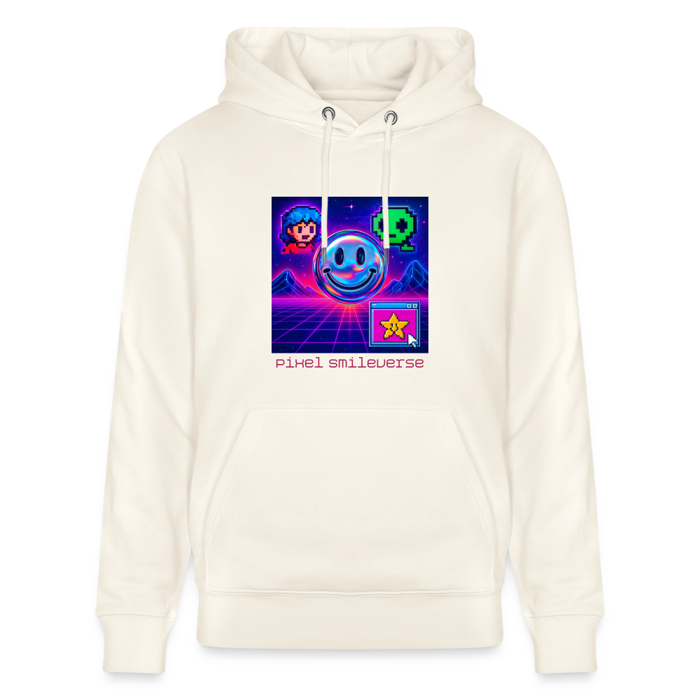 Organic Hoody - Retro Arcade Dream - natural white