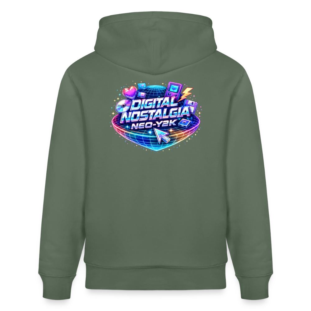 Organic Hoody - Neo Y2K Revival - cypress green