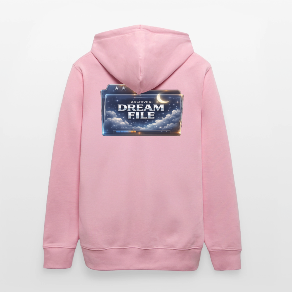 Organic Hoody - Archived Dream File - cotton pink