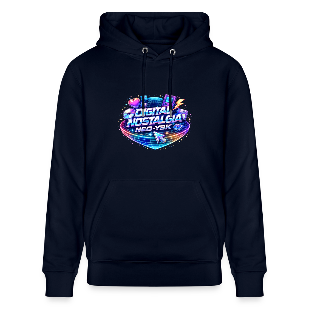 Organic Hoody - Neo Y2K Revival - navy