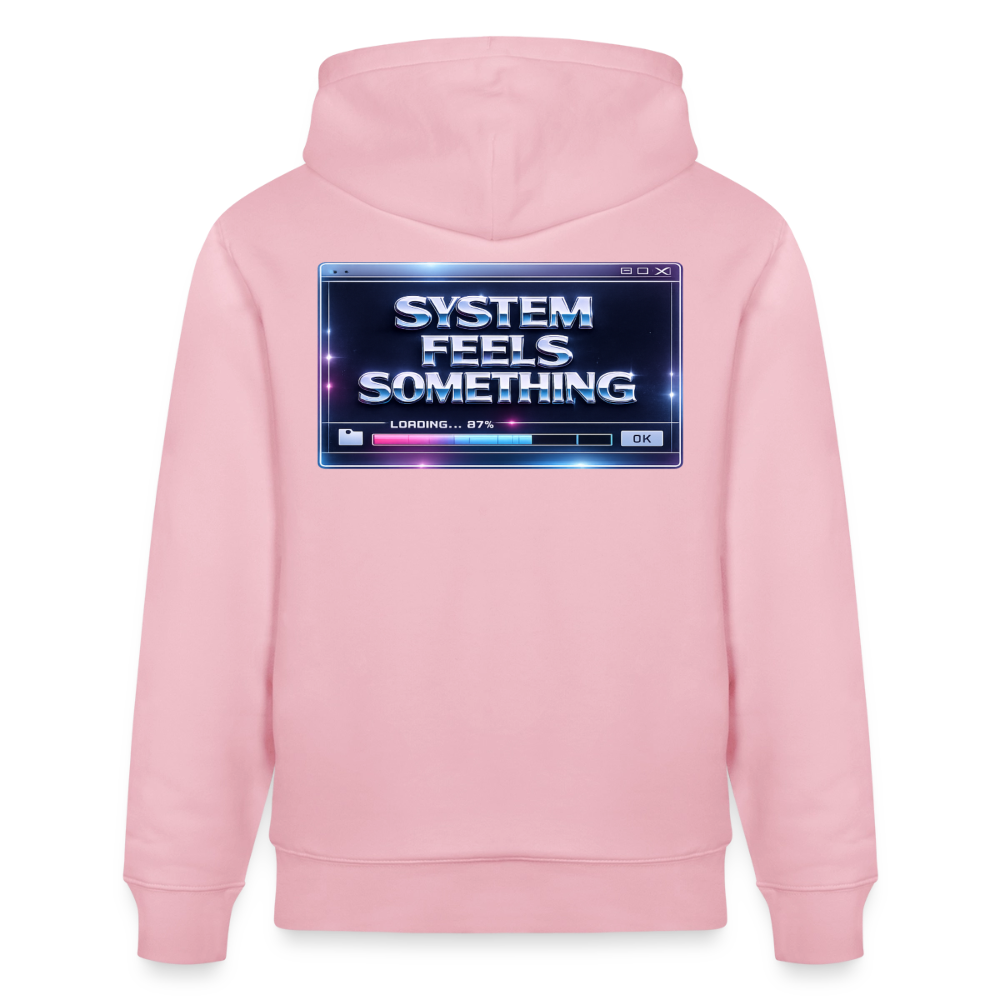 Organic Hoody - Sentience Loading Now - cotton pink