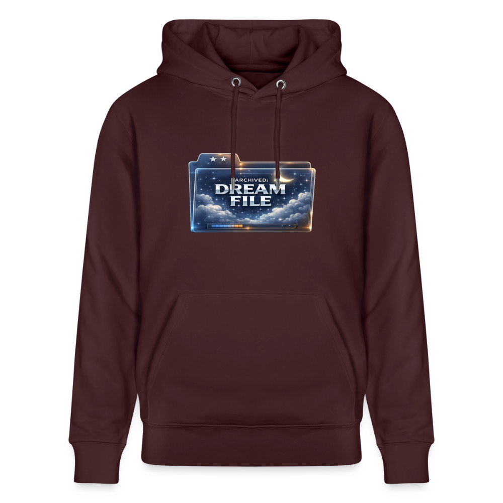 Organic Hoody - Archived Dream File - maroon