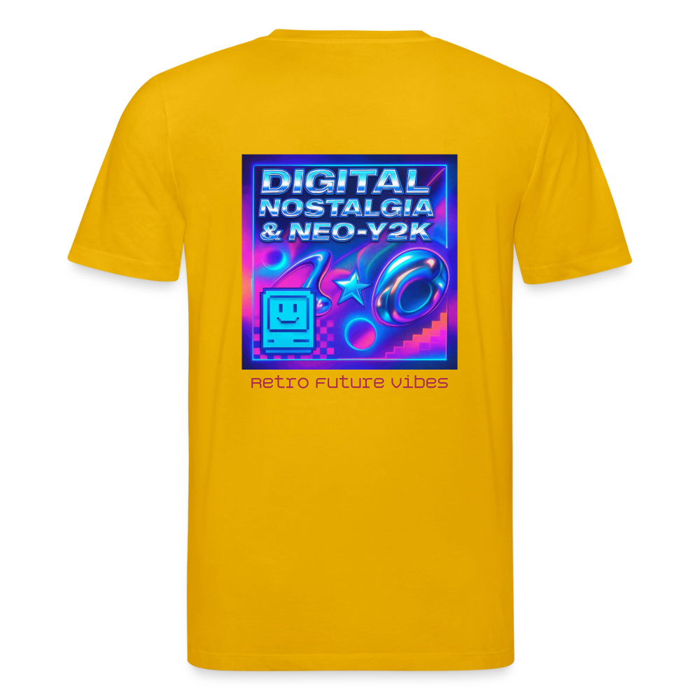 Organic T-Shirt - Digital Nostalgia - spectra yellow