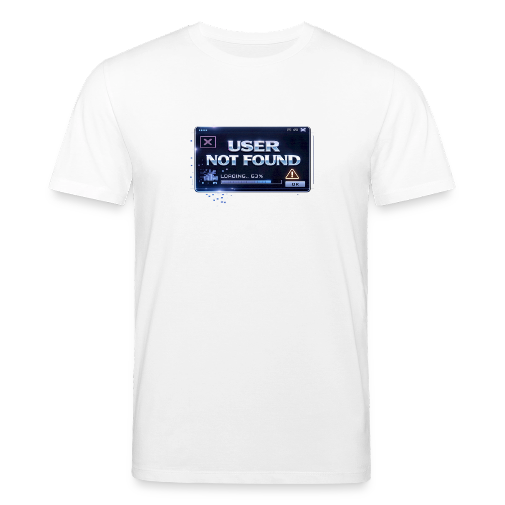 Organic T-Shirt - User Not Found - white