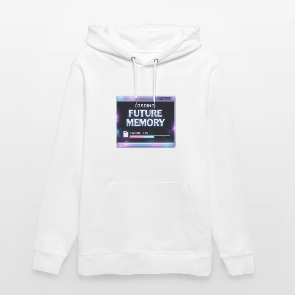Organic Hoody - Future Memory - white