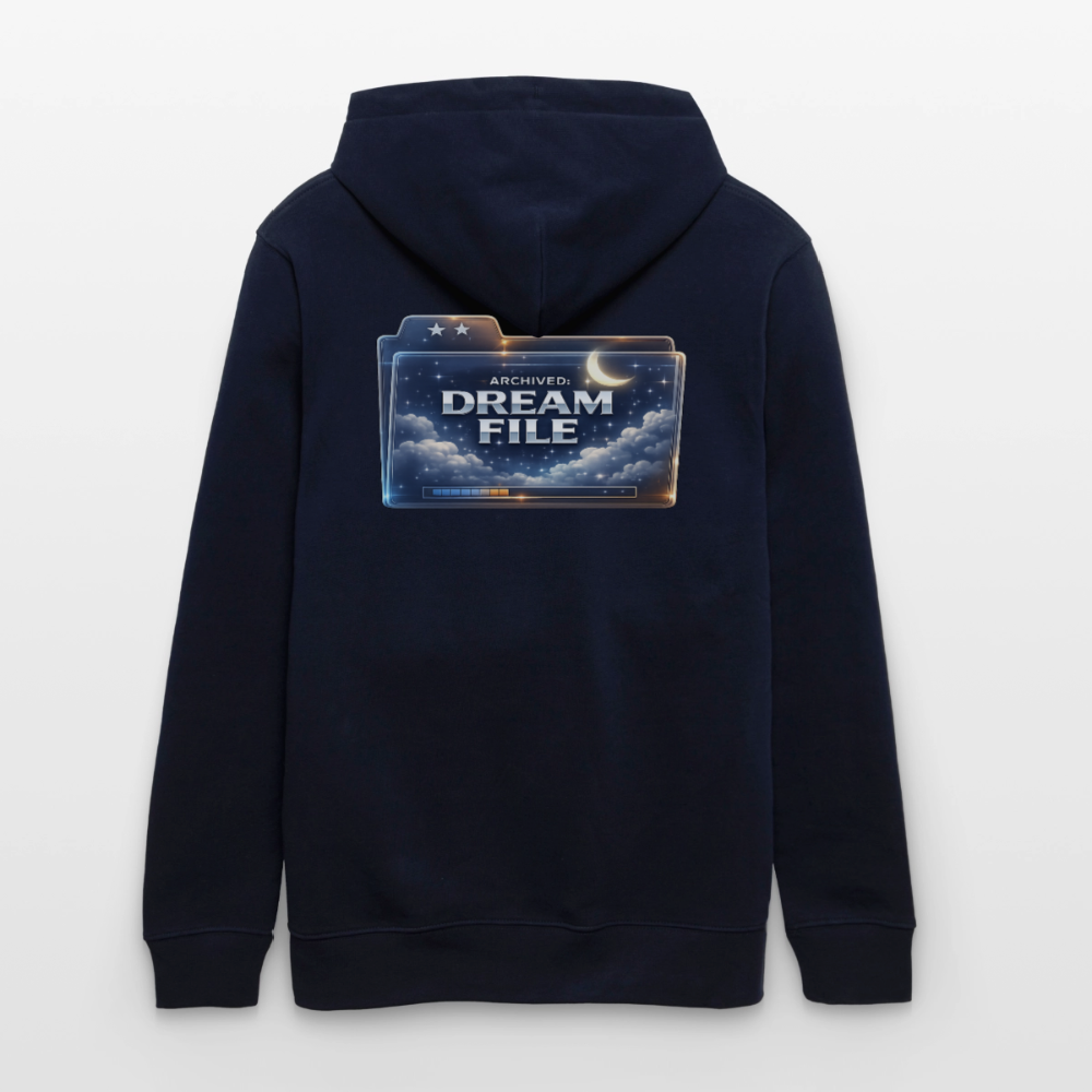 Organic Hoody - Archived Dream File - navy