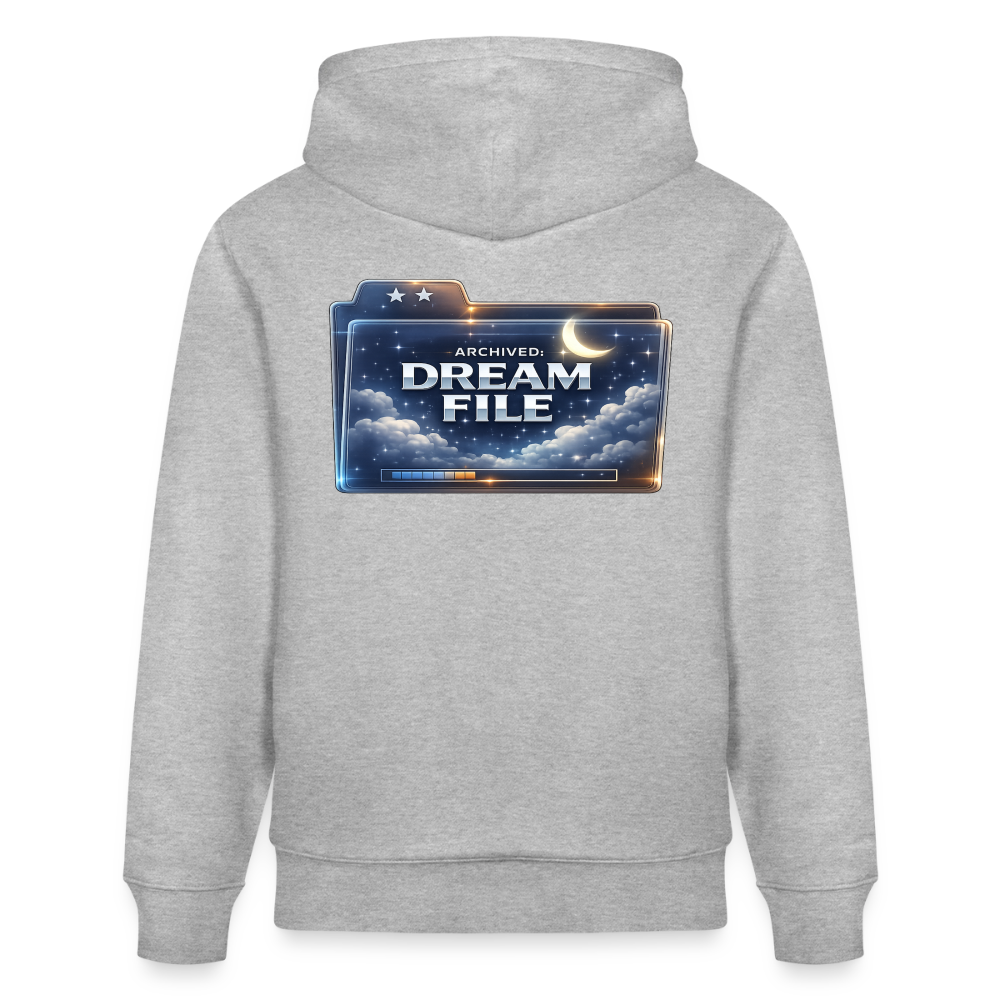Organic Hoody - Archived Dream File - heather grey