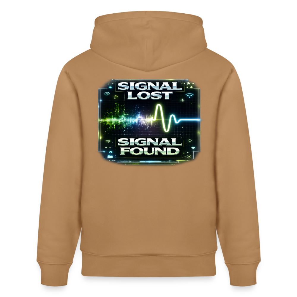 Organic Hoody - Signal Restored - latte