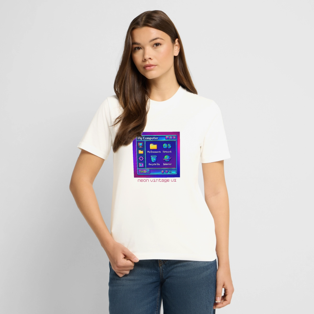 Organic T-Shirt - Retro Desktop - natural white