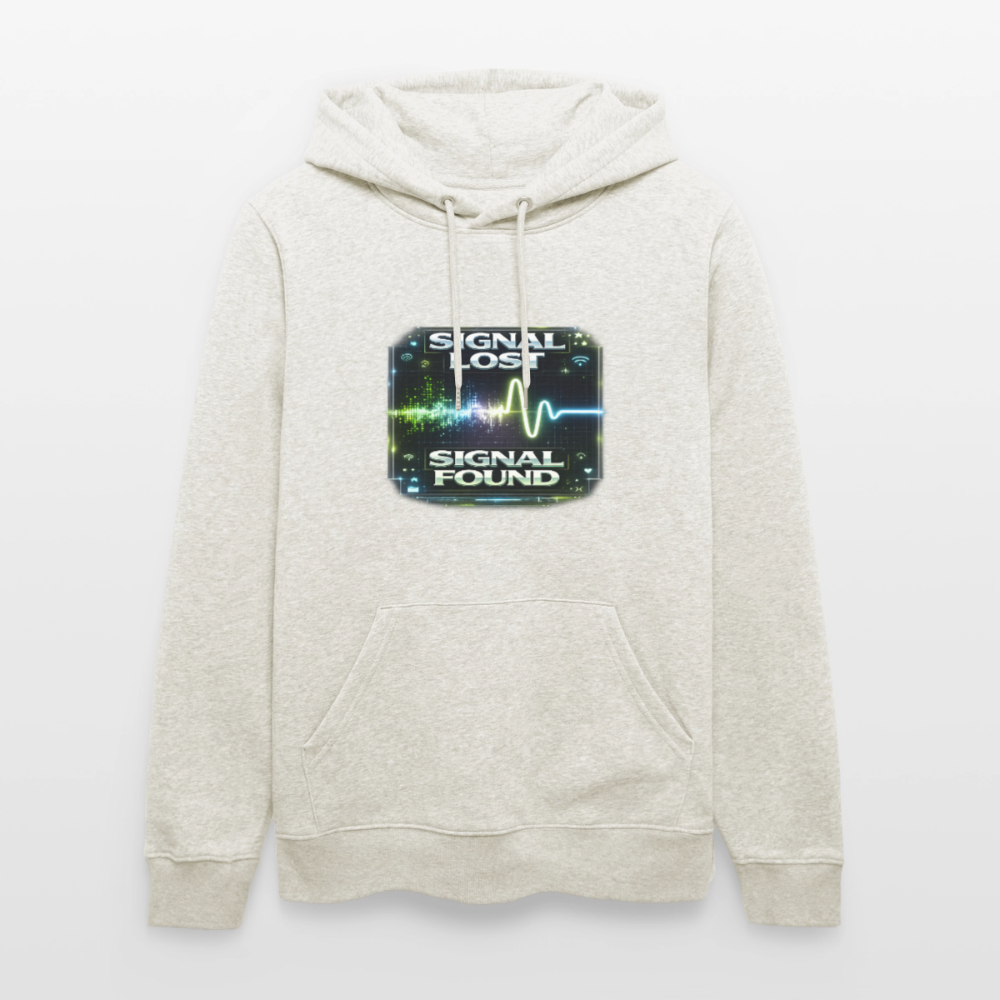 Organic Hoody - Signal Restored - heather oatmeal