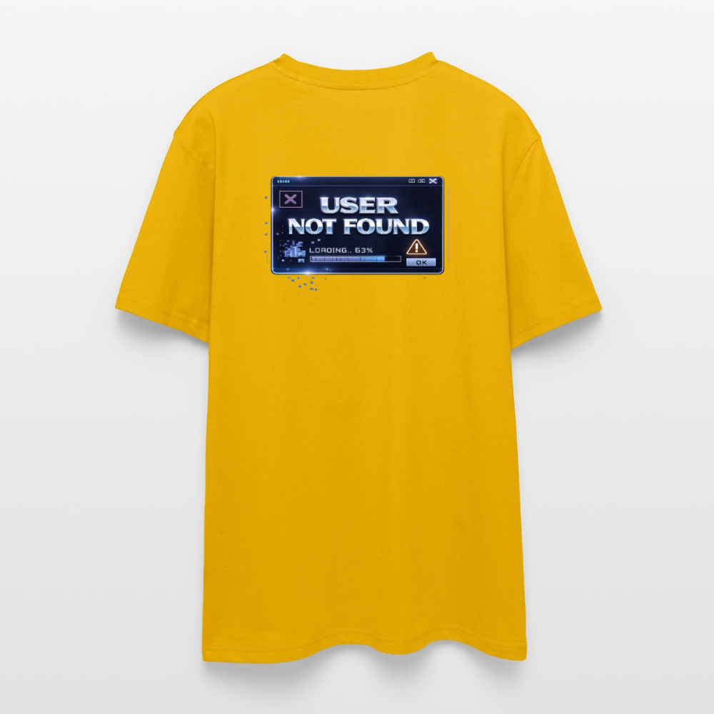 Organic T-Shirt - User Not Found - spectra yellow