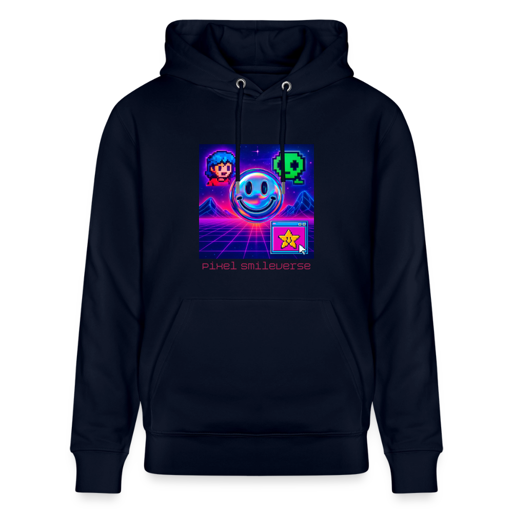 Organic Hoody - Retro Arcade Dream - navy