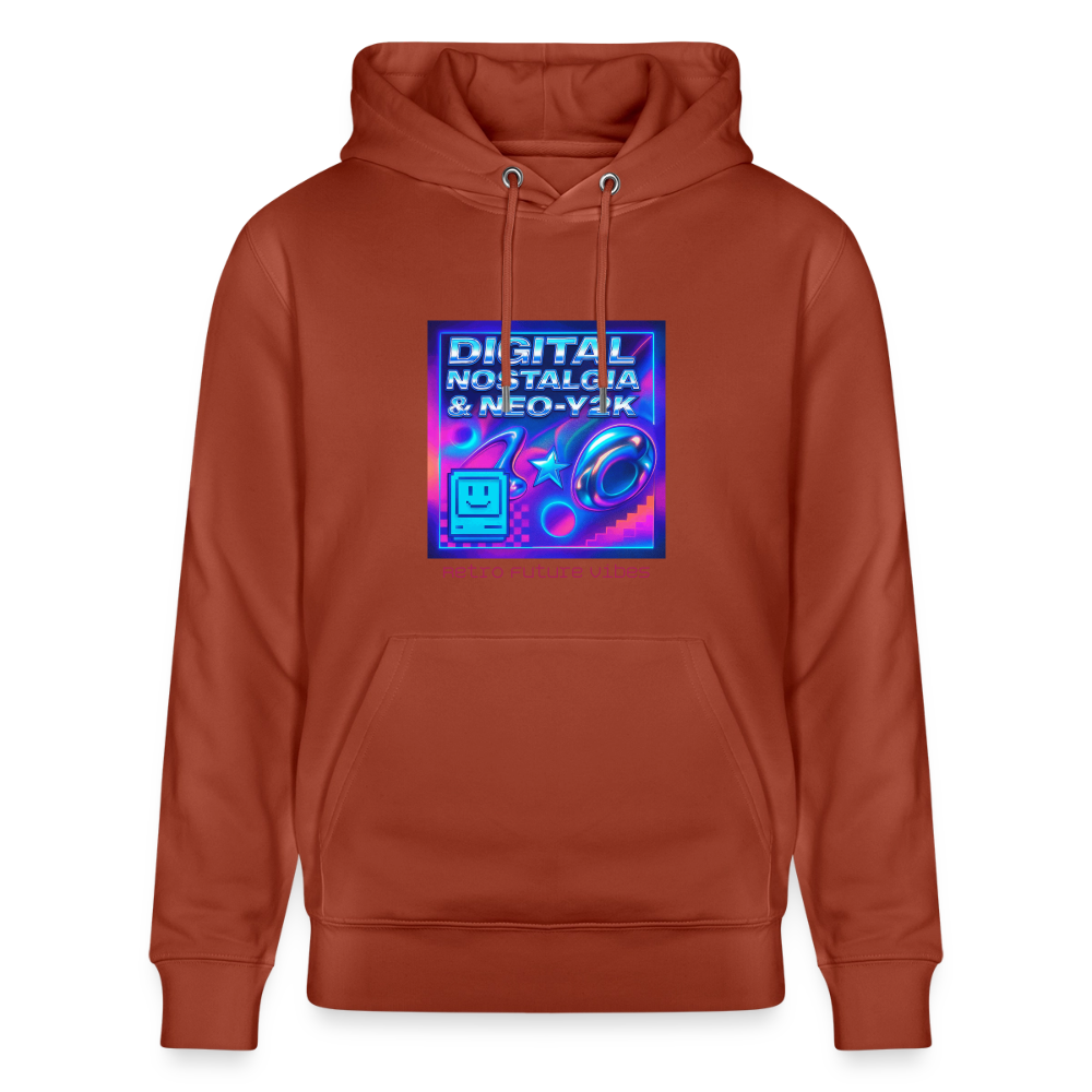 Organic Hoody - Digital Nostalgia - heritage brown