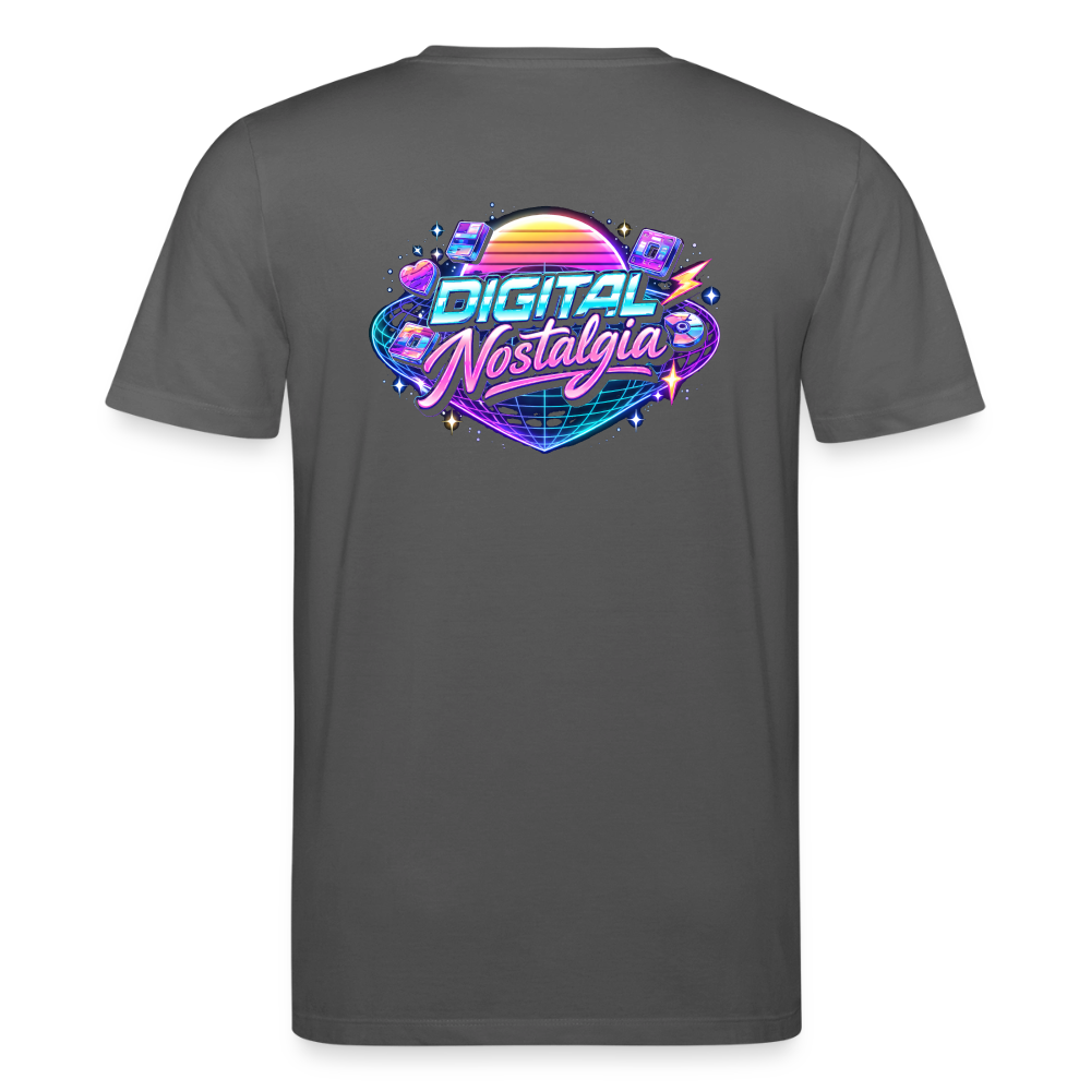 Organic T-Shirt - Retro Future Wave - anthracite