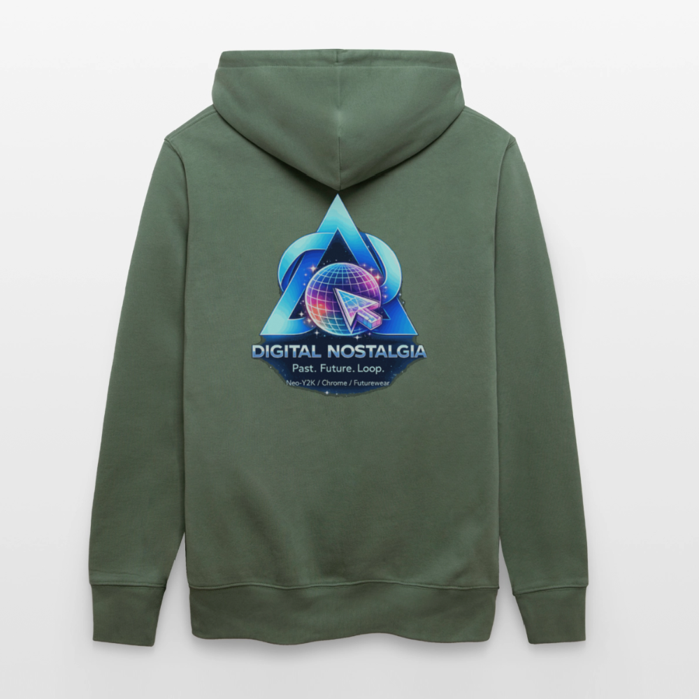 Organic Hoody - Eternal Quantum Era - cypress green