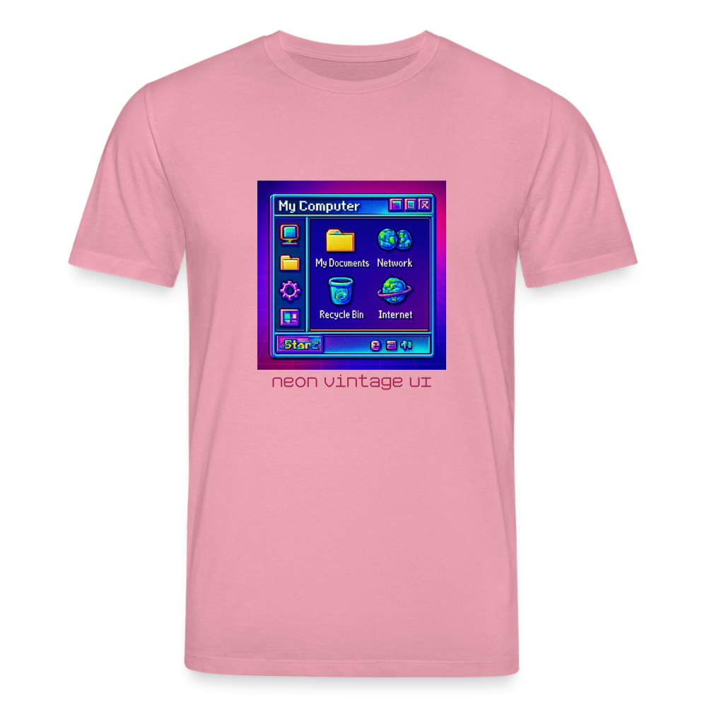 Organic T-Shirt - Retro Desktop - lilac dream