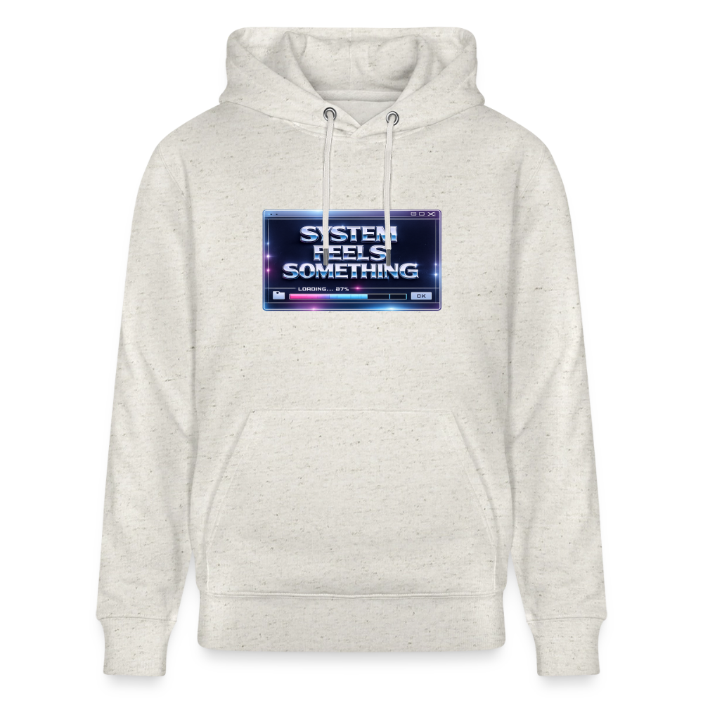 Organic Hoody - Sentience Loading Now - heather oatmeal