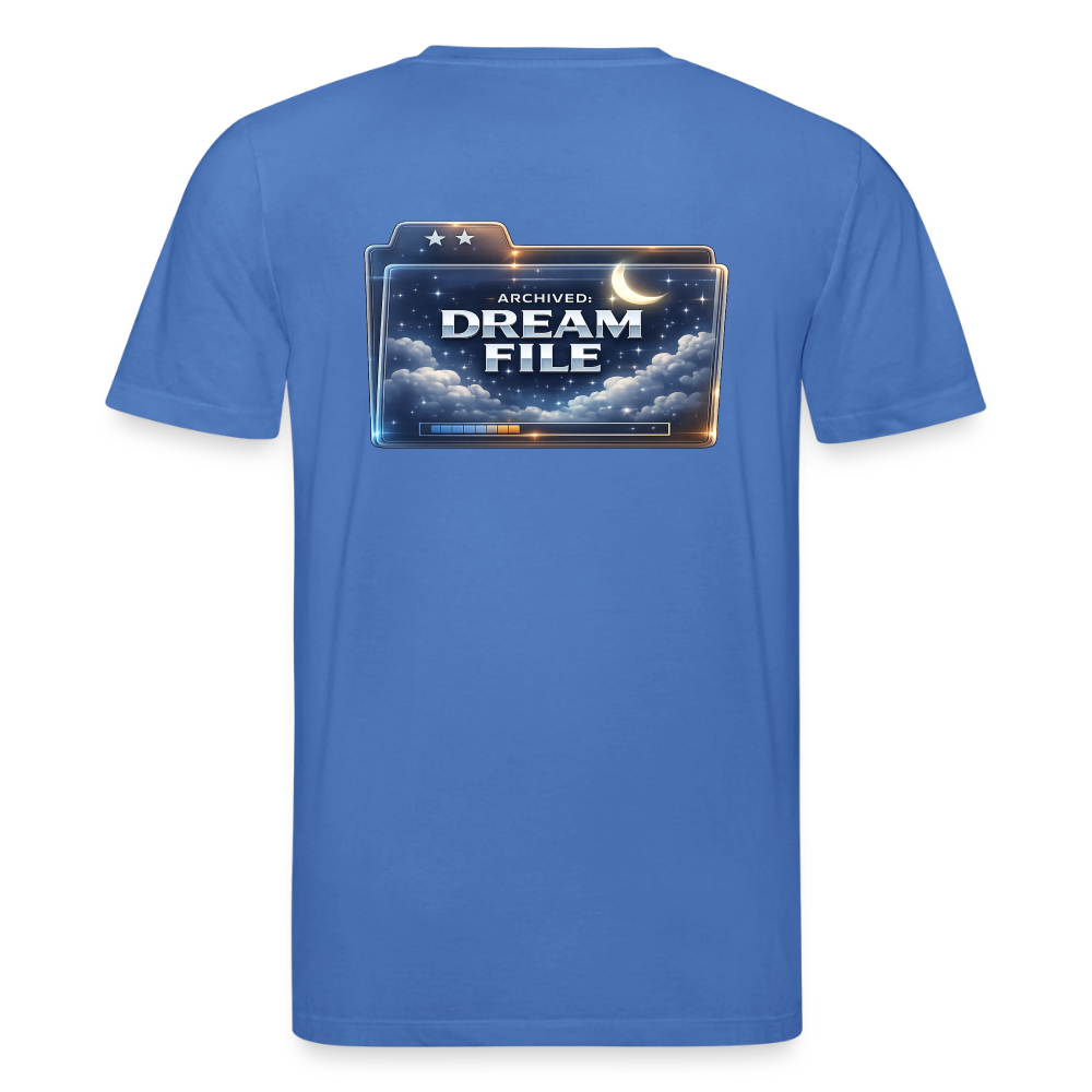 Organic T-Shirt - Archived Dream File - mindful blue