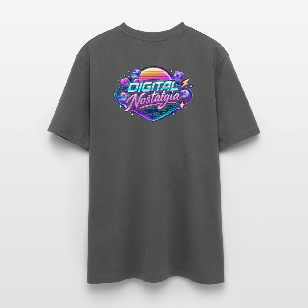 Organic T-Shirt - Retro Future Wave - anthracite