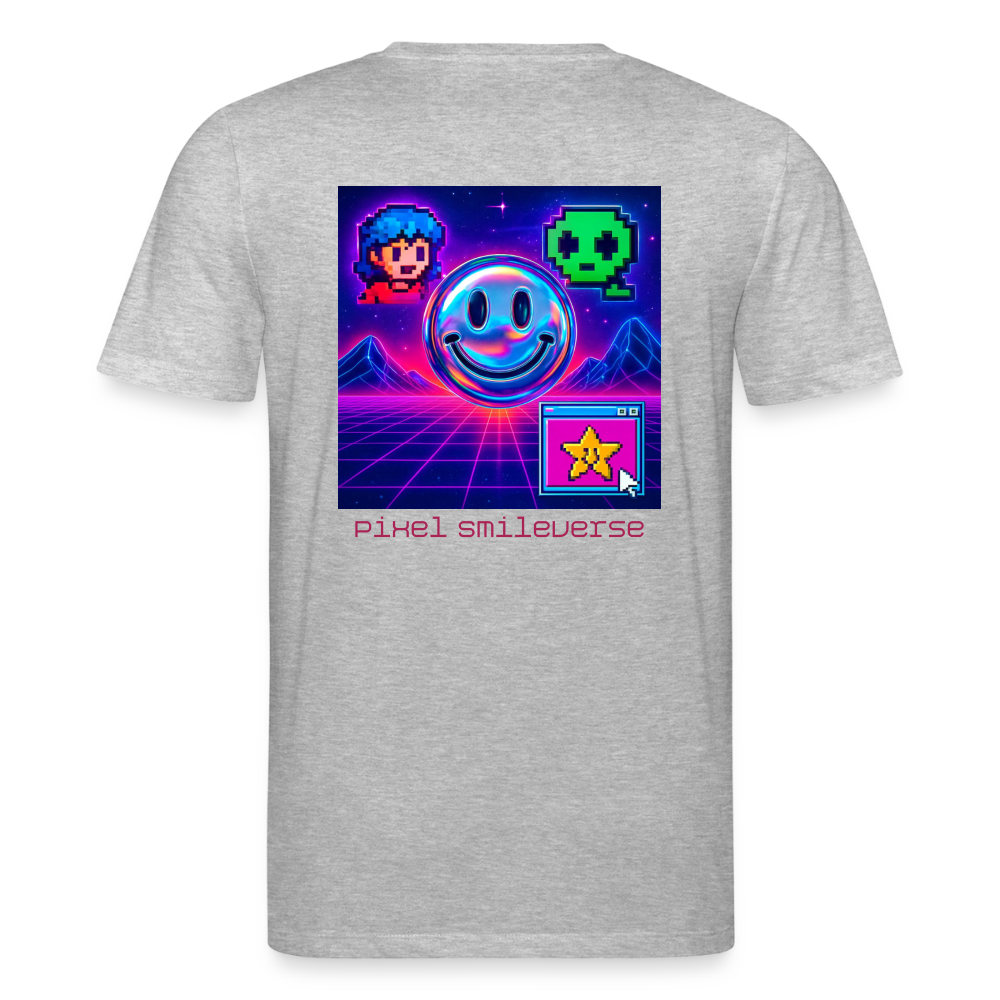 Organic T-Shirt - Retro Arcade Dream - heather grey
