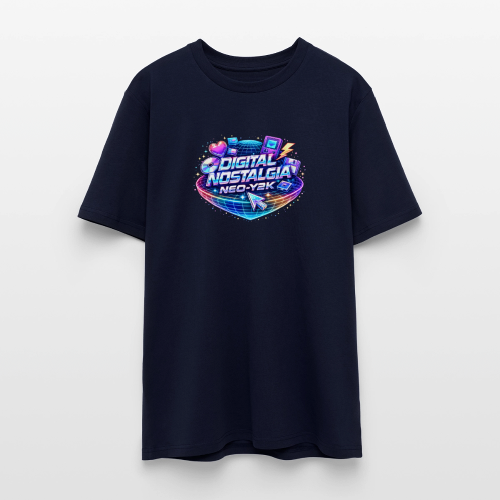 Organic T-Shirt - Neo Y2K Revival - navy