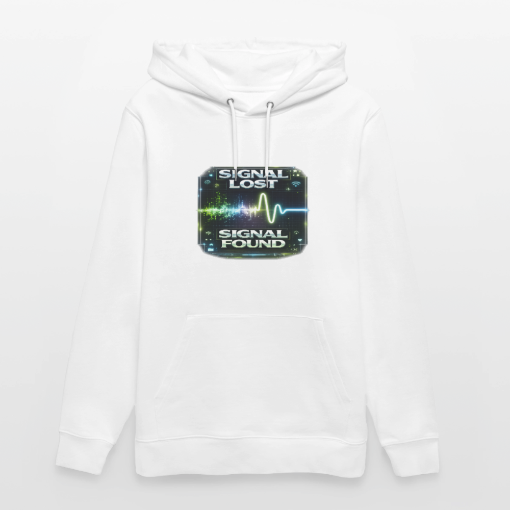 Organic Hoody - Signal Restored - white