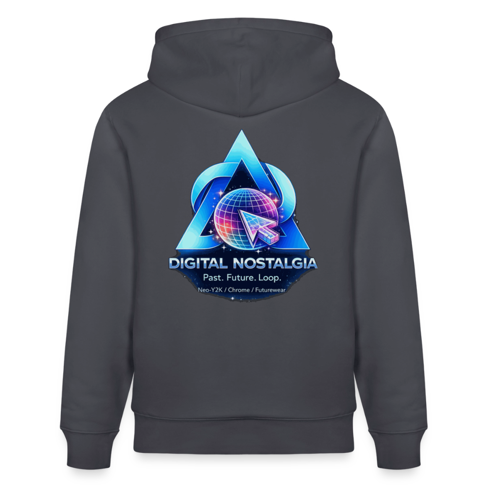 Organic Hoody - Eternal Quantum Era - indigo blue