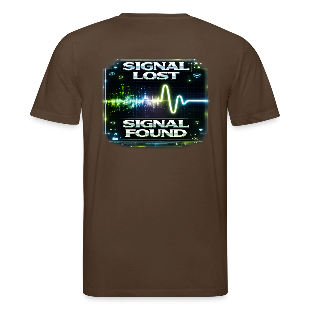 Organic T-Shirt - Signal Restored - mocha