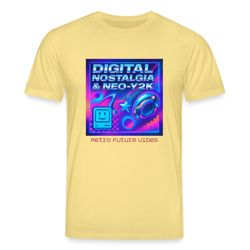 Organic T-Shirt - Digital Nostalgia - viva yellow 