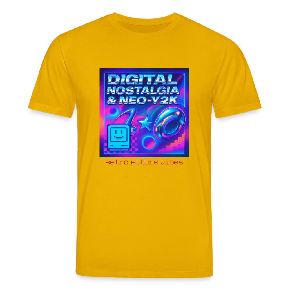 Organic T-Shirt - Digital Nostalgia - spectra yellow