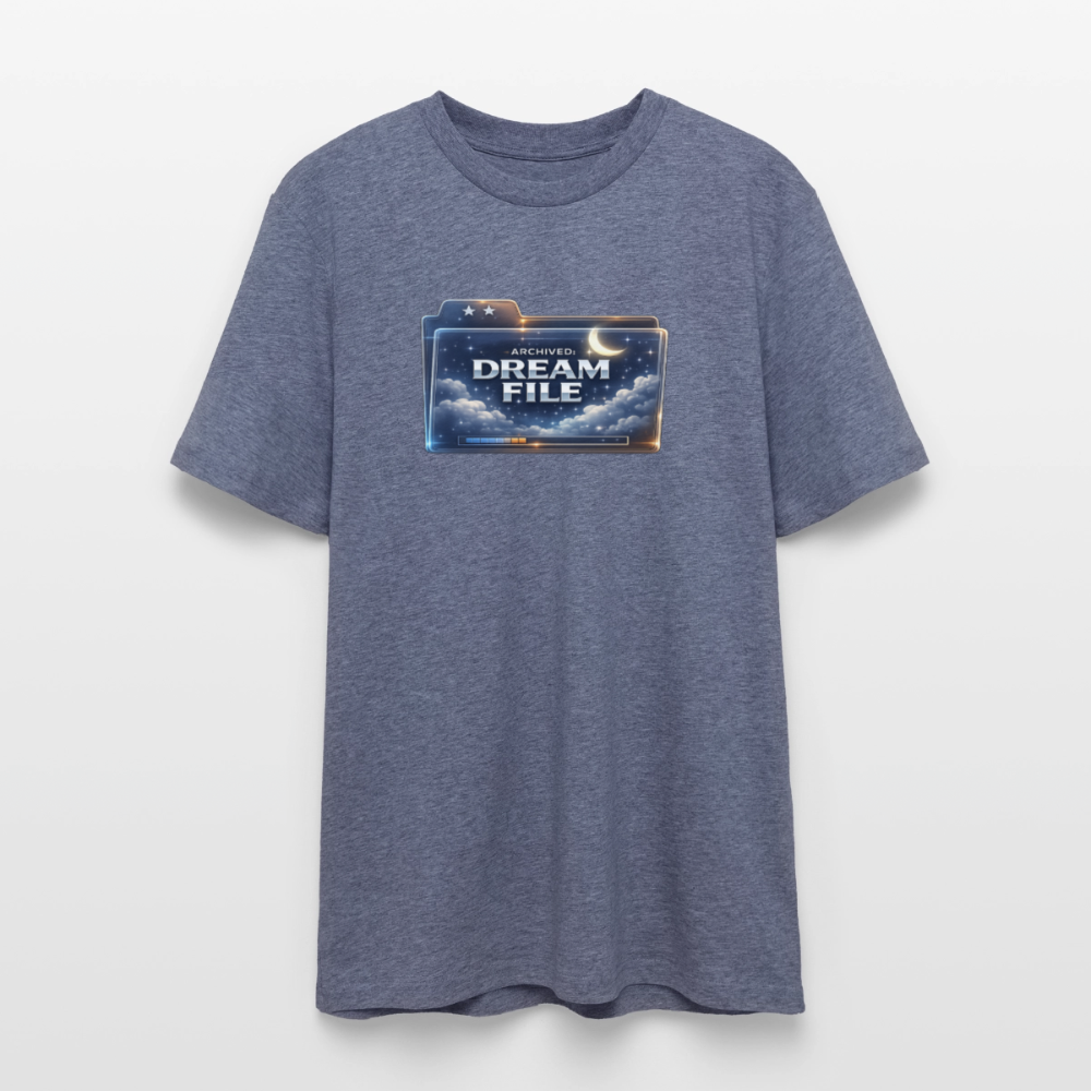 Organic T-Shirt - Archived Dream File - dark heather blue