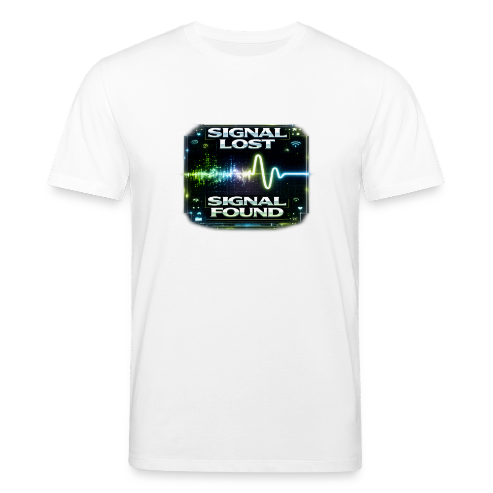 Organic T-Shirt - Signal Restored - white