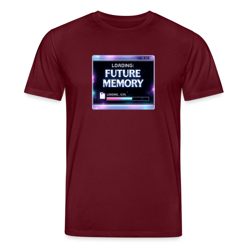 Organic T-Shirt - Future Memory - burgundy