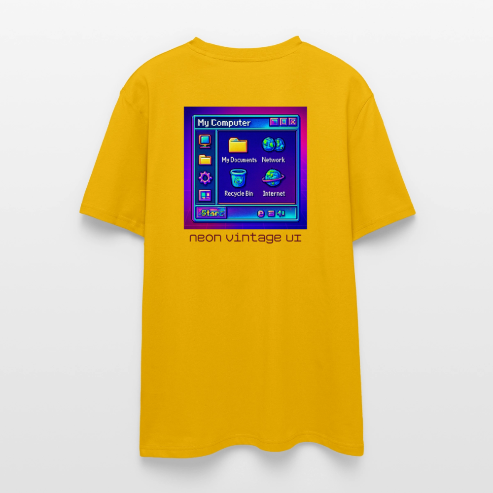 Organic T-Shirt - Retro Desktop - spectra yellow