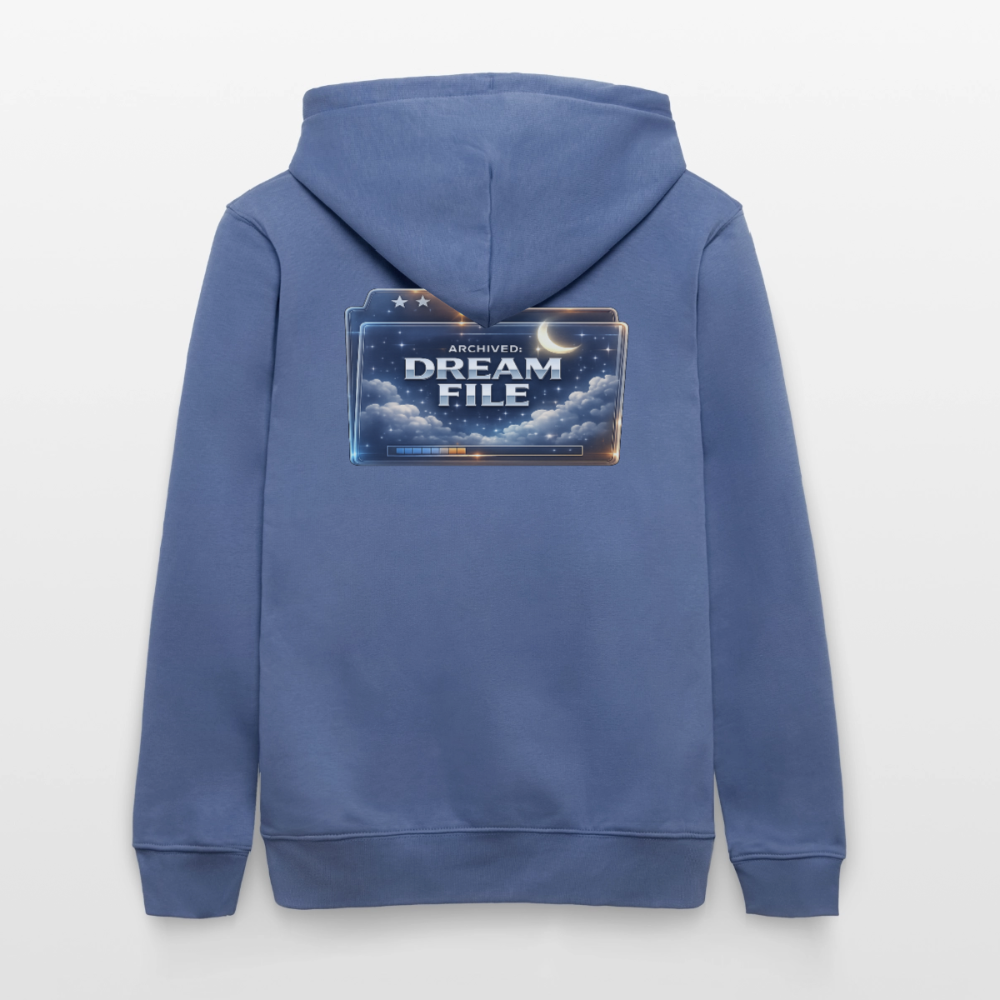 Organic Hoody - Archived Dream File - bright blue