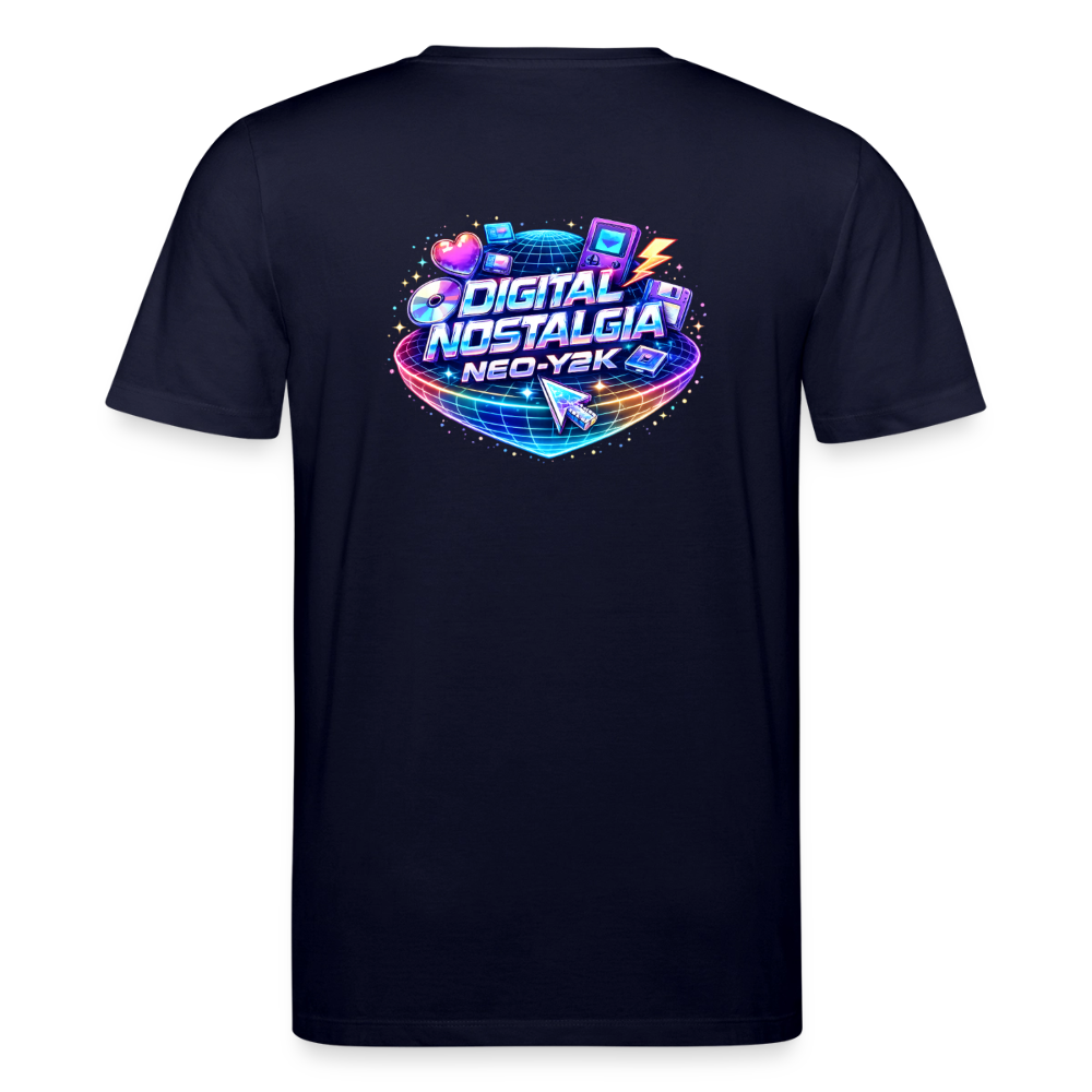Organic T-Shirt - Neo Y2K Revival - navy