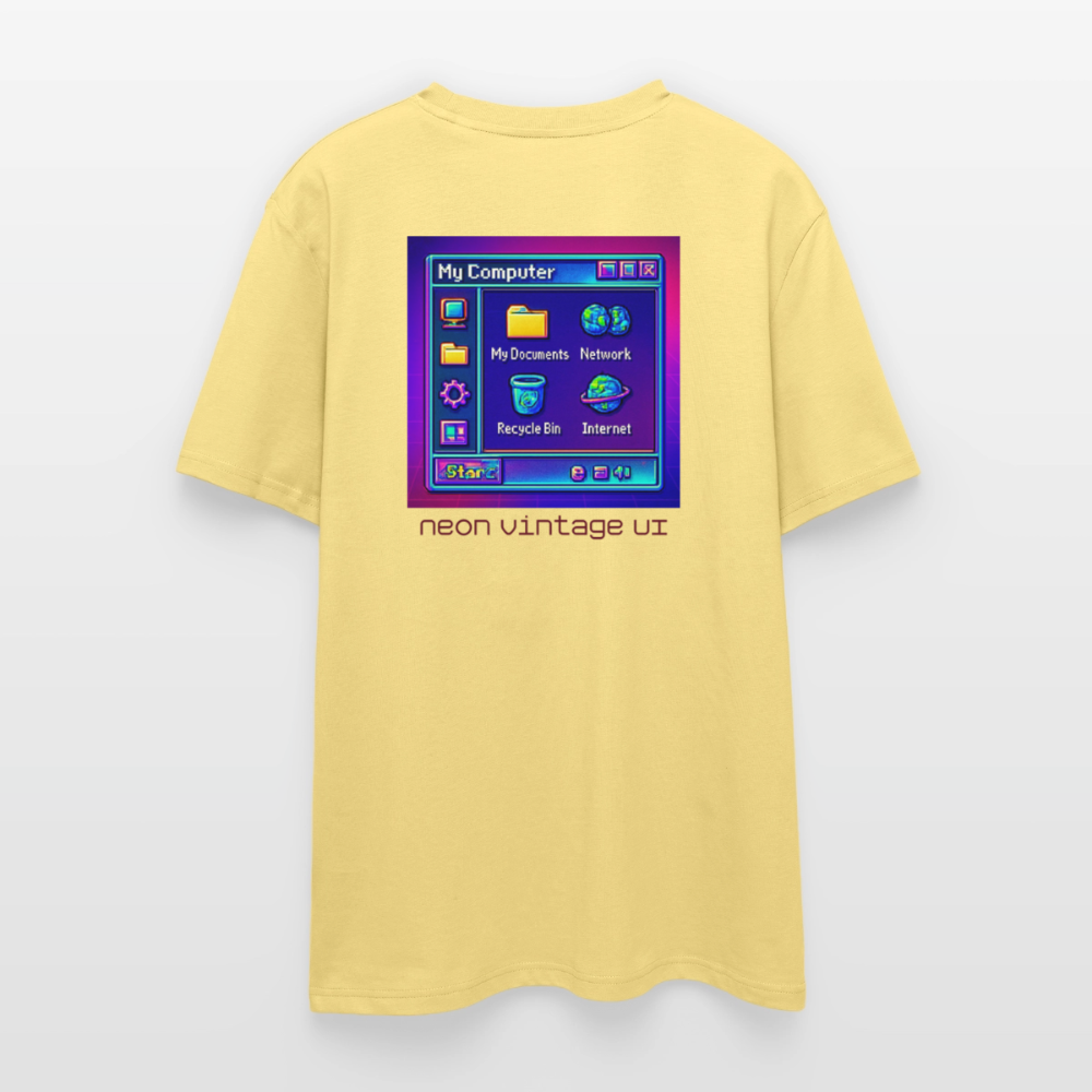 Organic T-Shirt - Retro Desktop - viva yellow 